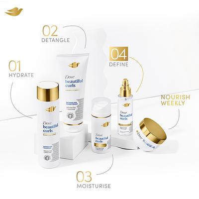 Dove Beautiful Curls Defining Gel 100, Sulphate Free, No Parabens & Dyes 100ml - Shower Gels & Body Wash