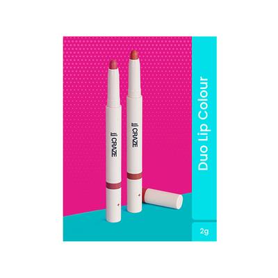 Swiss Beauty Craze Duo Lip Colour Ultimate Nude 2 gm - Lipsticks
