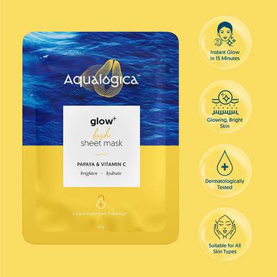 Aqualogica Glow Plus Lush Sheet Mask 25 gm - Sheet Masks
