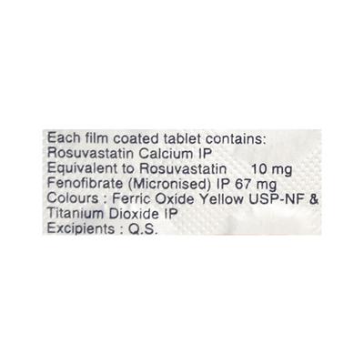 Arvast F 10mg Tablet 10'S - High Cholesterol-Dys
