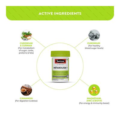 Swisse Ultiboost Metabolism+ Tablet 60's - General Health