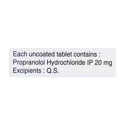 Provanol 20mg Tablet 10'S - Hypertension-Bet