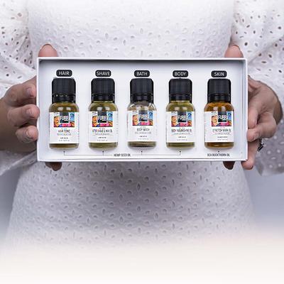 FURR By Pee Safe Essential Nourishment Kit Blend of Natural Oils Nourishes Hair, Scalp & Body Reduces Stretch Marks & moisturises skin All Skin types 1's - Hair Treatment