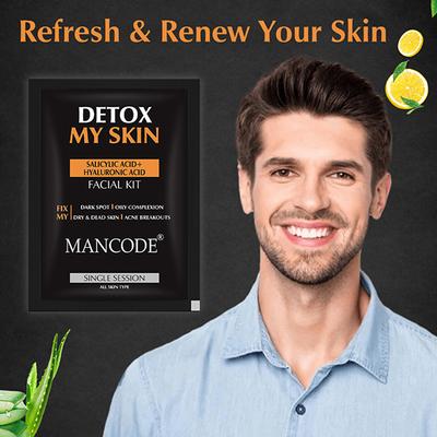 Mancode Detox My Skin Facial Kit 58 gm - Masks & Peels