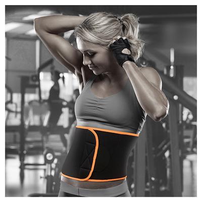 Tynor Abs Support (Neoprene) (UN) - Black & Orange - Back/Abdomen Supports