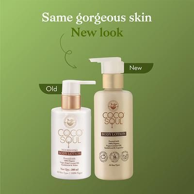 Coco Soul Body Lotion -With Coconut & Ayurveda- Paraben & Mineral Oil Free 200 ml - Lotions & Creams