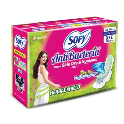 Sofy Antibacteria Ultra Slim Pad (XXL) 6 s - Sanitary Napkins