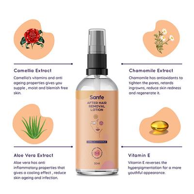 Sanfe After Hair Removal Lotion - Camellia & Chamomile 50 ml - Shaving & Hair Removal