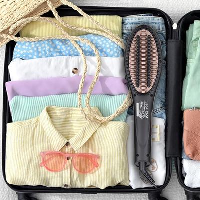 VEGA X-Star Hair Straightening Brush With Thermo Protect Technology & Adjustable Temperature Settings Hair Straightener (VHSB-03) 1 gm - Straighteners