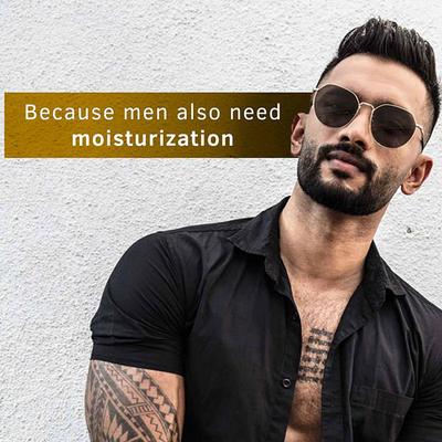 Ustraa Men's Moisturising Cream - Almonds & Vitamin E (Oily Skin) 100 gm - Face Moisturizers