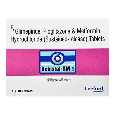 DEBISTAL GM 1 Tablet 10's - Diabetes-Ant