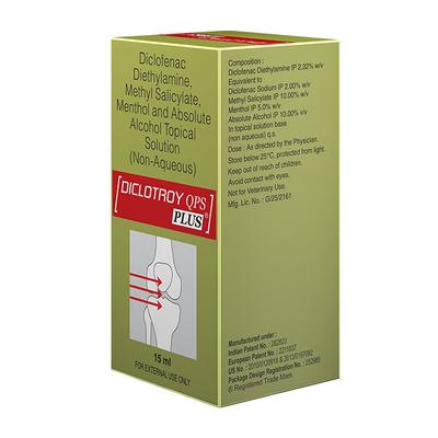 DICLOTROY QPS PLUS Topical Solution 15ml - Pain relief-Nsa