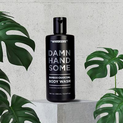 Whiskers Bamboo Charcoal Body Wash 300 ml - Shower Gels & Body Wash