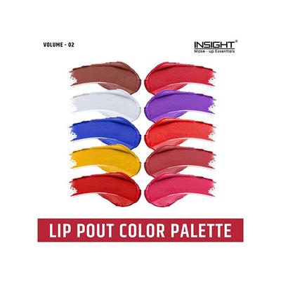 Insight Cosmetics Lip Pout Color Palette - Volume 2 11 gm - Lip Kits & Palettes