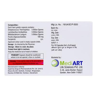 PROBIART Capsule 10's - Diarrhoea-Ant