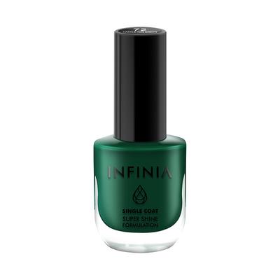 Infinia Green Single Coat Nail Polish Castle Ton Green 072 12 ml - Nail Polish