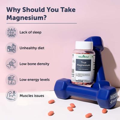 Neuherbs True Magnesium Tablets 60's - Calcium And Minerals