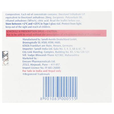 Taxotere 80mg Injection 4ml - Cancer Oncology-Cyt