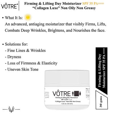 Votre Firming & Lifting Collagen Luxe SPF 35 PA++ Day Moisturiser 30 gm - Face Moisturizers