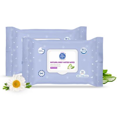 The Moms Co. Baby Water Wipes (Pack of 2) 1's - Rash Creams