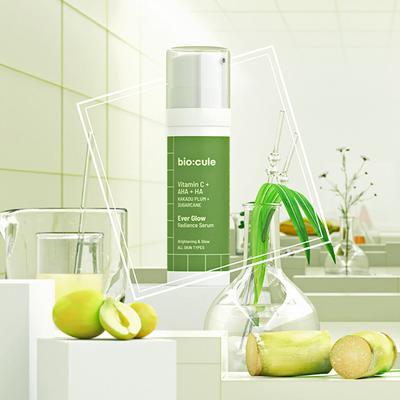 Biocule Ever Glow Radiance Serum For Bright & Glowing Skin, With Vitamin C & Aha 15 ml - Face Serum