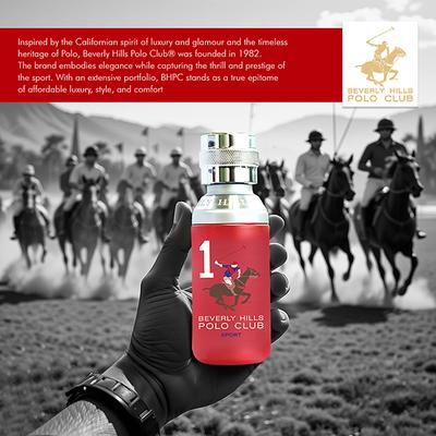 Beverly Hills Polo Club Sports No.1 Eau De Toilette For Men 50 ml - Men Perfumes (Edt/Edp)