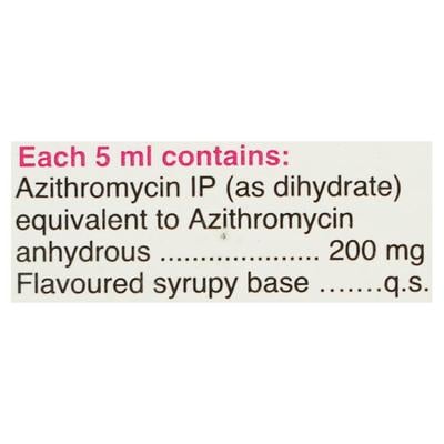 Azee 200mg Peppermint Flavour Dry Syrup 15ml - Bacterial Infections-Mac