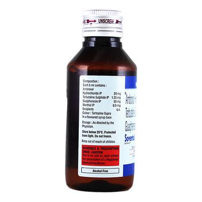 Soventus Syrup 100ml - Cough And Cold-Cou