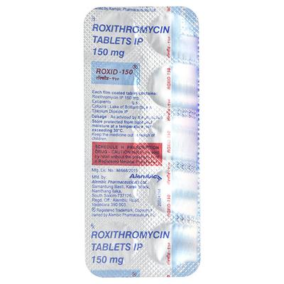 Roxid 150mg Tablet 10'S - Bacterial Infections-Mac