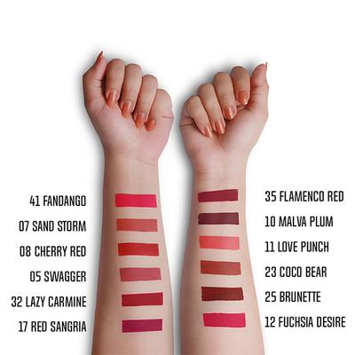 Charmacy Milano Stunning Longstay Liquid Lip (Lazy Carmine) 5.6 ml - Liquid Lipsticks
