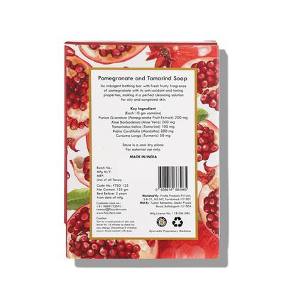 Fizzy Fern Handmade Soap - Pomegranate & Tamarind 125 gm - Soaps