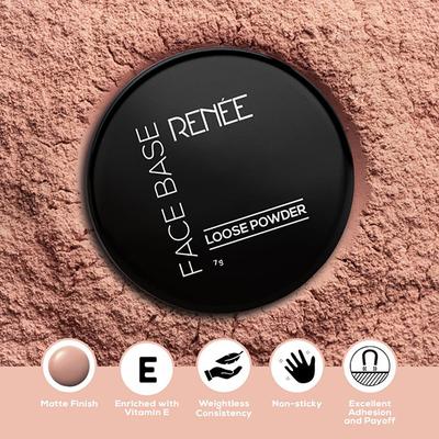 RENEE Face Base Loose Powder - Nude Beige 7 gm - Loose Powder
