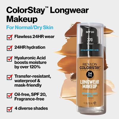 Revlon COLORSTAY LONG WEAR MAKE UP NORMAL/DRY SPF 20 I TOAST 30 ml - Foundation