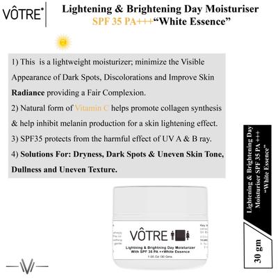 Votre Lightening & Brightening SPF 35 PA++ Day Moisturiser 30 gm - Face Moisturizers