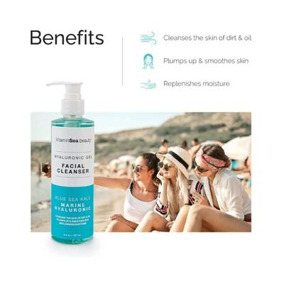 VITAMINS & SEA BEAUTY, Hyaluronic Gel Facial Cleanser 237 ml - Scrubs & Exfoliants