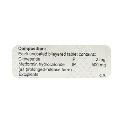 Hmet G 2Mg Tablet 10's - Diabetes-Ant