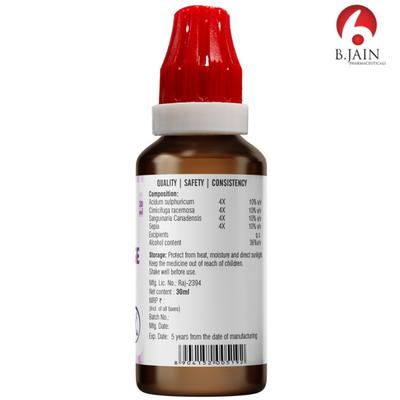 Bjain Omeo Meno Ease Drops 30 ml - Homeopathic Drops