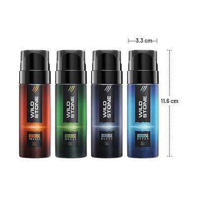 Wild Stone Intense Nogas Deodorant Travel Packgift Set for Men 40ml 4's - Men Deodorants/Roll-Ons