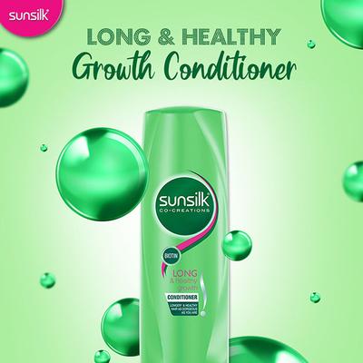 Sunsilk Long & Healthy Growth Conditioner helps grow hair amazingly long 180 ml - Conditioners