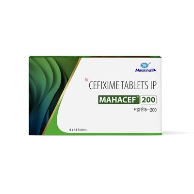 Mahacef 200mg Tablet 10'S - Bacterial Infections-Cep