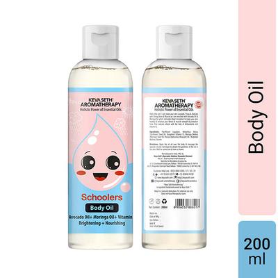 Keya Seth Aromatherapy Schoolers Body Oil Ultra-Light Brightening and Nourishing Massage Oil, Enriched 200 ml - Massage Oils