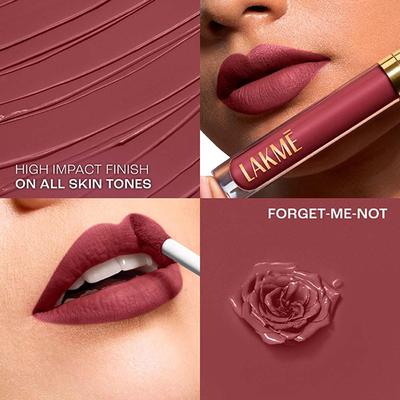 Lakme Rouge Bloom Matte Lip Liquid Forget Me Not 308 3.5 ml - Liquid Lipsticks