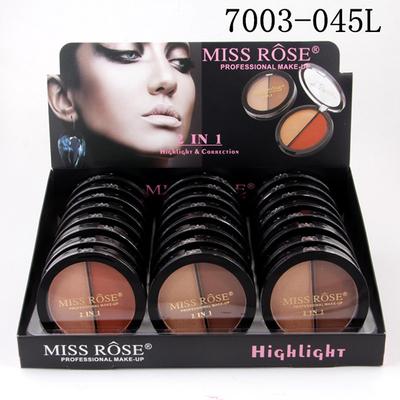 Miss Rose 2 In 1 Highlighter & Bronze Powder 7003 - 045 01 10 gm - Highlighters & Illuminators