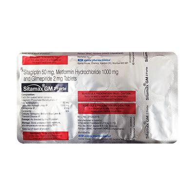 SITAMAX GM 2 FORTE Tablet 10's - Diabetes-Ant