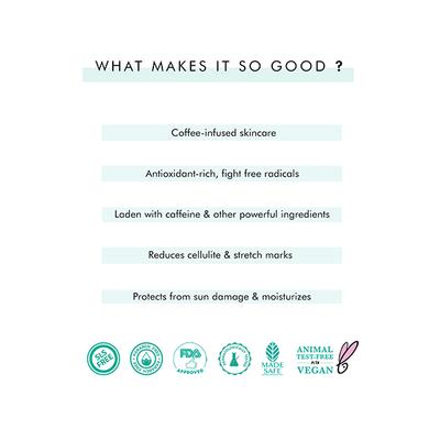 mCaffeine Cellulite & Stretch Mark Reduction Duo 200 gm - Face Scrubs