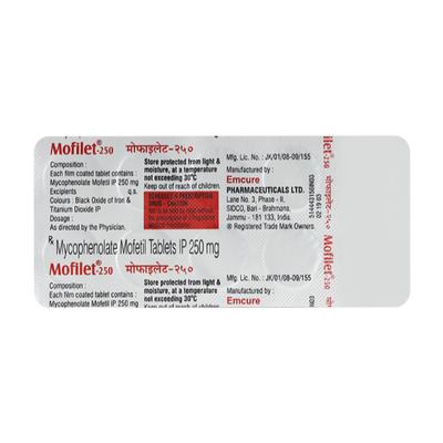Mofilet 250mg Tablet 10'S - Auto Immune Disease-Imm