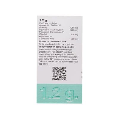 Augmentin 1.2Gm Injection 1's - Bacterial Infections-Pen