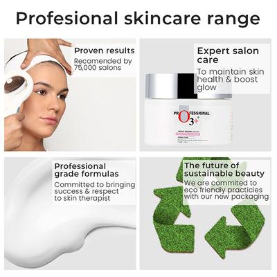 Professional O3+ Dermal Zone Night Repair Cream - Brightening & Whitening 50 gm - Night Cream