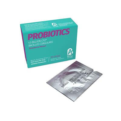 BonAyu Probiotics 1.0 Billion CFU Mouth Dissolving Strips - Strawberry 30's - Digestive Health