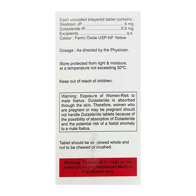 RAPILIF D 4/0.5 Tablet 10's - Bladder And Prostate Disorders-Dru